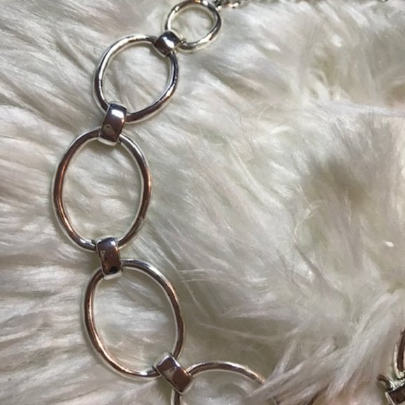 Silver link necklace - Picture 2 of 3